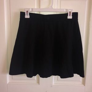 black skater skirt